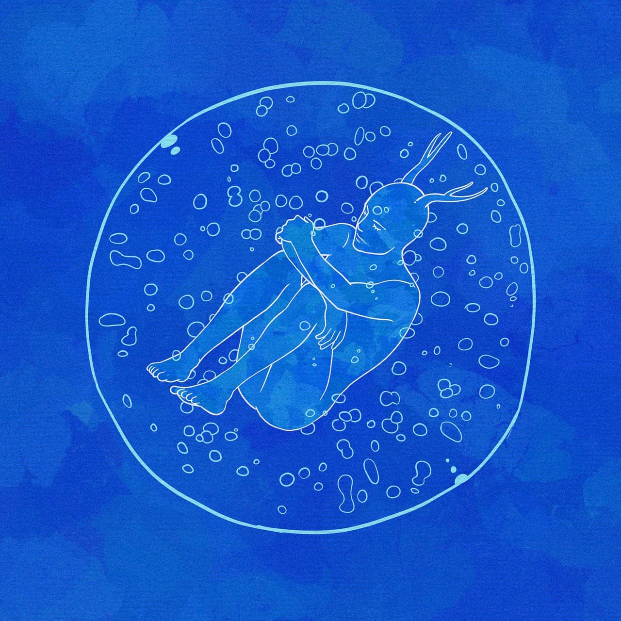 painting, cell, sleep, meditation, antlers, blue meditation, blue sleep, blue sleeping, blue painting, blue paint, cell, cell, cell, cell, cell-4823502.jpg